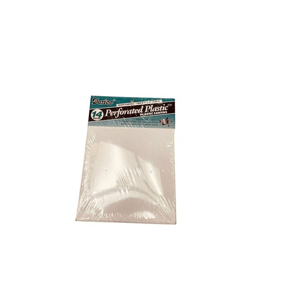 Darice Perforated Plastic Canvas Sheets for Cross Stitch White 8 1/4" x 11" - Picture 6 of 6